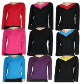 女舞衣 莫代尔加大广场舞蹈服上衣练功跳舞服拉丁特码 包邮 春夏长袖