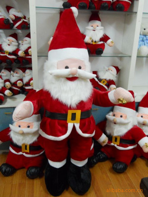 特价圣诞老人公仔玩偶站姿1米