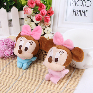 毛绒玩具米奇米妮公仔挂件diy创意饰品 帽子 鞋子包包挂饰娃娃