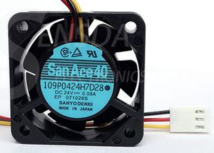 全新原装109P0424H7D28 24V 0.08A 40*40*15变频器发那科系统风扇