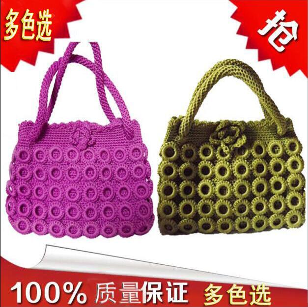 现货 圈圈包成品 手工空心线钩包 手工艺包  钩包成品 空心线勾包