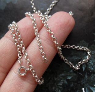 经典 泰银 原创设计 曼谷手工正品 圆环好运质感长项链65cm 925纯银