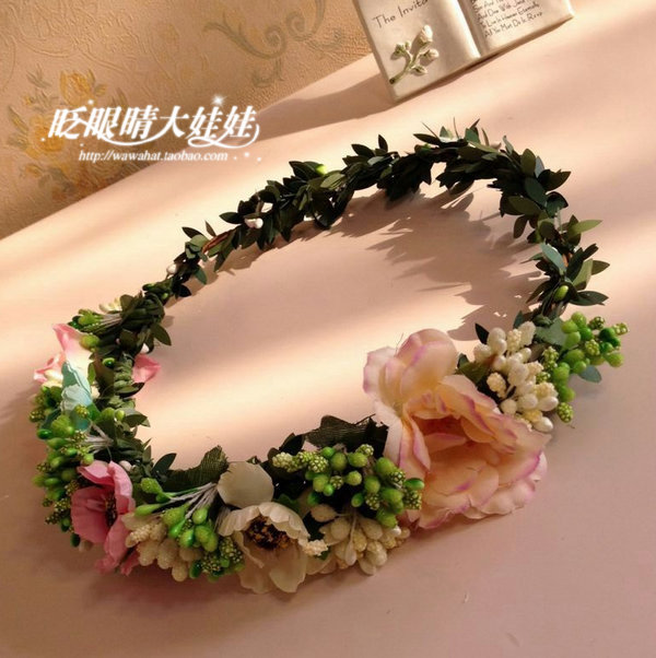 波西米亚风新娘婚纱写真发饰