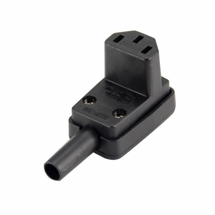 接线插头下弯头纯铜免焊接头ups