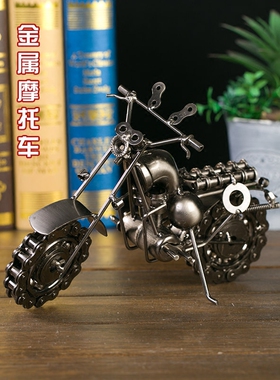 大号摩托车家里屋内创意房间摆件