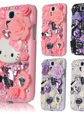 三星S3 S4 S5 S6edge安娜苏手机保护套note2 3 4HelloKitty水钻壳