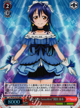 WS 黑白双翼卡牌LL动画2 “KiRa-KiRa Sensation!”園田 海未 RRR