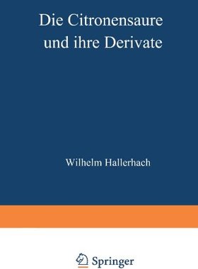 【预订】Die Citronensaure Und Ihre Derivate