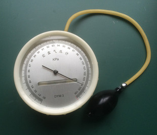 空盒气压表dym3指针式空盒气压计大气压力计教学实验用具