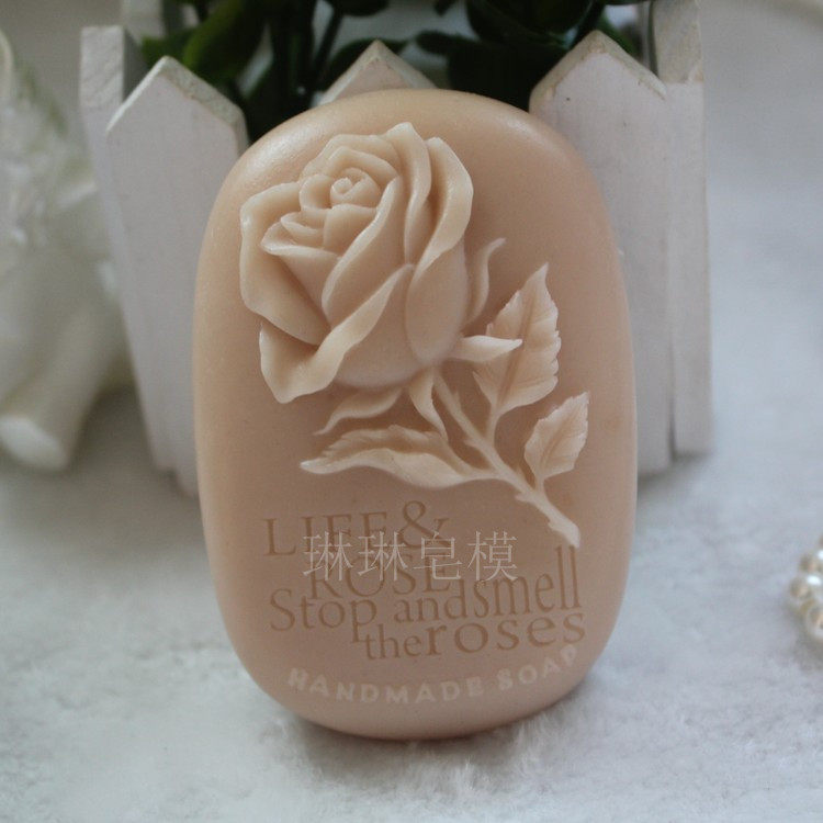 硅胶玫瑰花手工皂模具