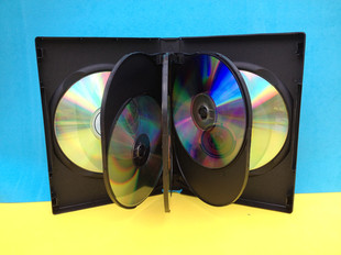 多片装 27MM 黑色盒 有膜可插封面 8碟装 光盘盒