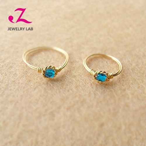 【rococo卡普里蓝】女琉璃戒指