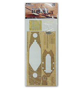 猎人 W70037 美国海军BB-60“阿拉巴马”战列舰升级用木质甲板