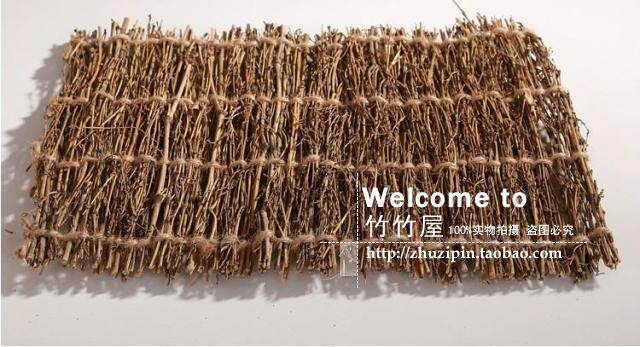 天然玉竹枝茶席 竹制茶席 茶垫 杯垫 竹席编织茶帘茶垫茶道零配件