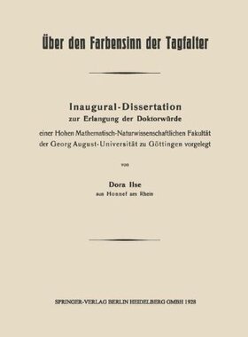 【预订】Uber Den Farbensinn Der Tagfalter: I...