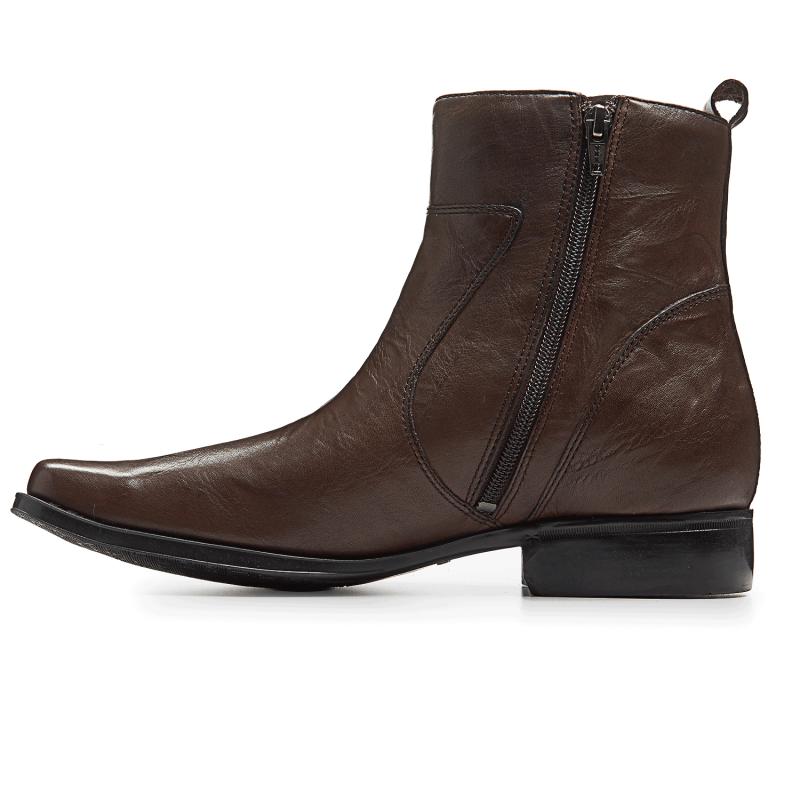 Rockport/乐步皮靴男靴子侧拉链短靴休闲英伦风K70409美国直邮