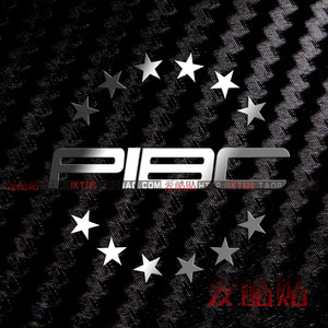 EVE周边星战前夜金属贴PIBC标志泛银河商业共同体LOGO手机电脑贴