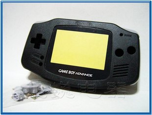 GBA翻新用外壳(含按键和保护屏,不含导电胶) 黑/紫蓝/透蓝