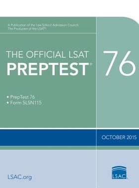【预售】The Official LSAT Preptest 76: Oct. ...