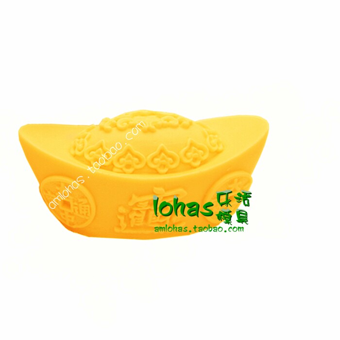 元宝盐雕模具巧克力翻糖燕菜干佩斯糖艺厨用烘焙甜品食品级硅胶模