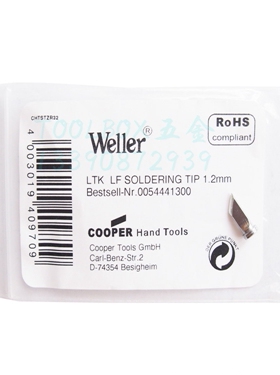 德国威乐weller WSD81焊台手柄烙铁头 LTKN LF 1.2MM 刀型 刀口