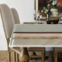 Phong cách Bắc Âu sọc bàn cà phê khăn trải bàn Địa Trung Hải bông nhỏ tươi bàn vải nghệ thuật khăn trải bàn văn học có thể được tùy chỉnh - Khăn trải bàn khăn trải bàn