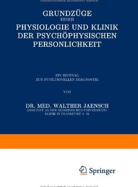 【预订】Grundzuge Einer Physiologie Und Klin...