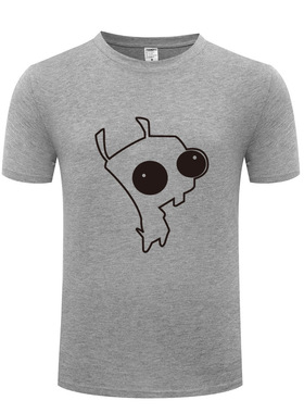外贸男式短袖T恤 Invader Zim Dog Gir 可爱动漫卡通 厂家直销