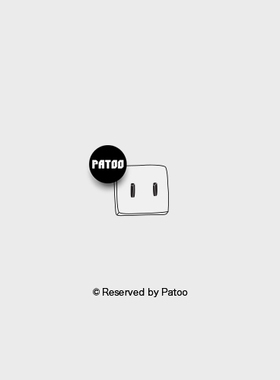 【PATOO怕痛】原创防水纹身贴电插座 Socket 黑白趣味创意礼品