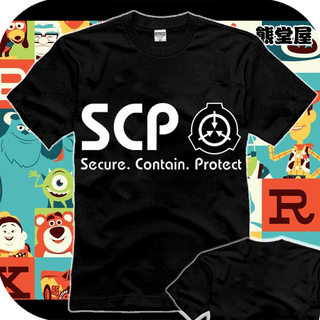 T恤短袖衣服SCP基金会logo标志符号超自然现象生物恐怖周边