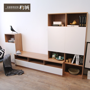 定制整体环保板式衣柜家具 定做欧式简约现代组合电视柜