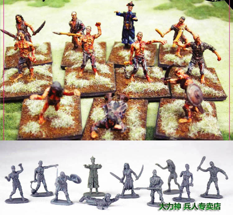 凯撒caesar魔幻兵人模型1:72丧尸鬼怪 f110古代僵尸(有清朝的)