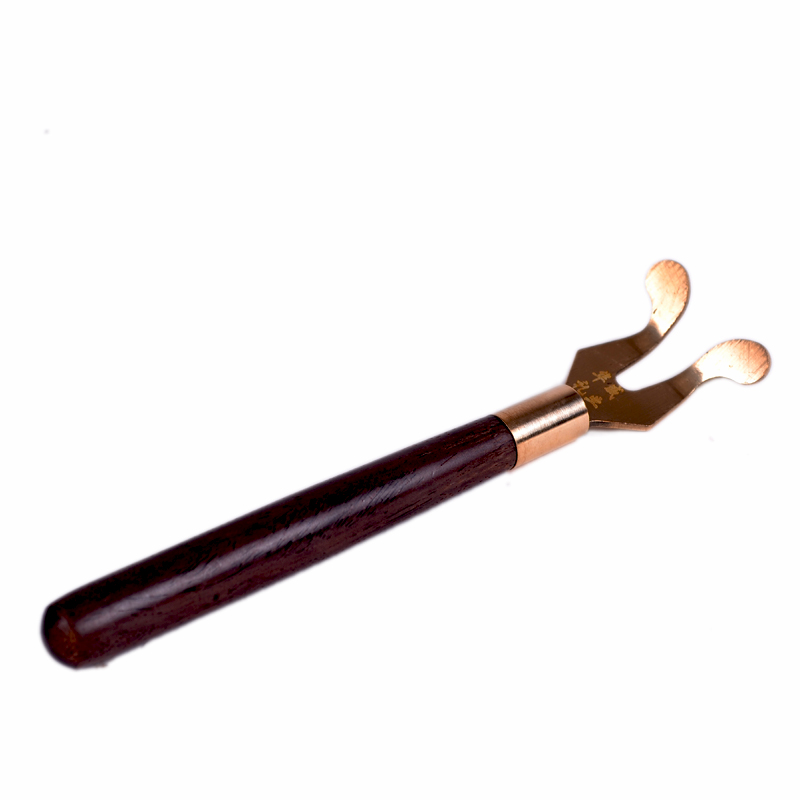 华威礼业黑檀木铁壶龙头夹壶盖夹