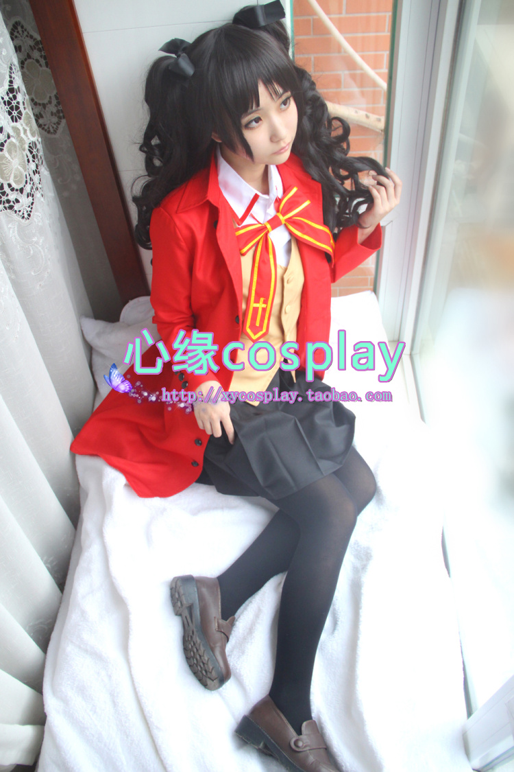 现货 心缘cosplay服装Fate stay night远坂凛 间桐樱 校服 制服