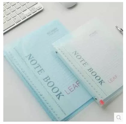 简约透明创意潮流风塑料活页夹本