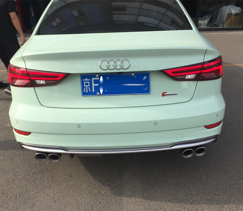 MRG 奥迪A3 1.4T/2.0T/两厢/三厢改装双边四出S3款阀门排气管