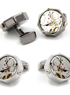 男士机芯法式婚礼袖扣