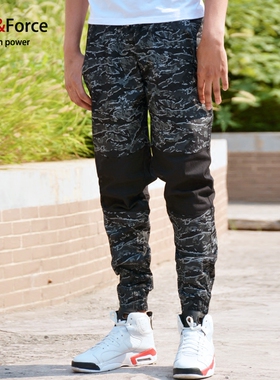Ares＆Force欧美高街侃爷KANYE WEST嘻哈大码潮牌迷彩哈伦休闲裤
