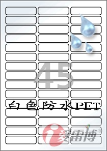 标签纸A4不干胶/白色防水/PET塑料/标签纸/爱雷博CL545WP/100张A4