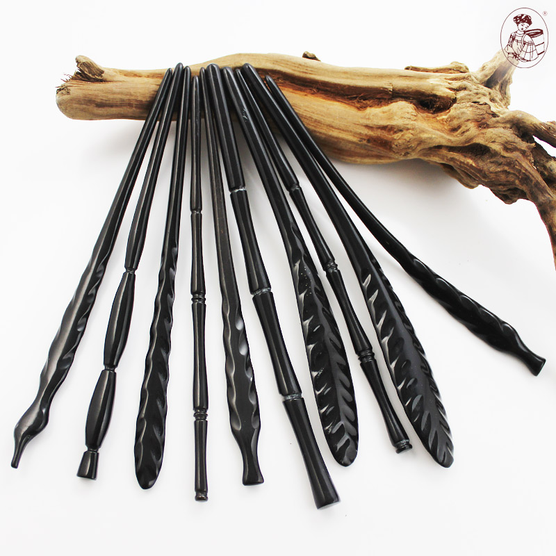 小背篓手工天然黑水牛角发簪 古典发簪 DIY发簪汉服簪子送礼佳品