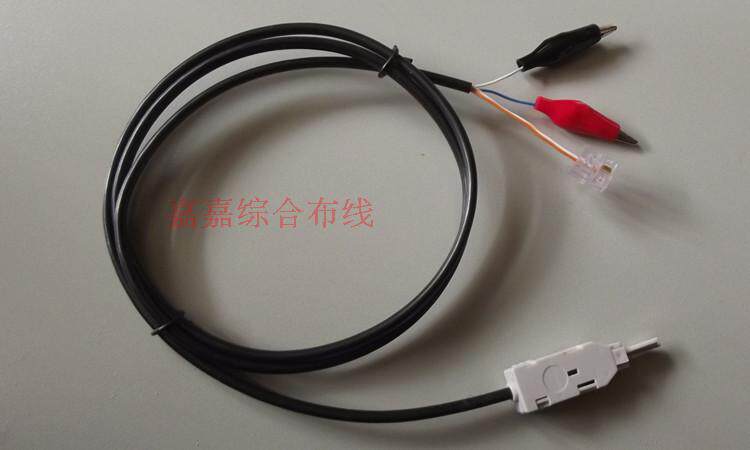科龙头对鳄鱼夹/电话头跳线 科龙条-RJ11 多功能10对克隆条跳线