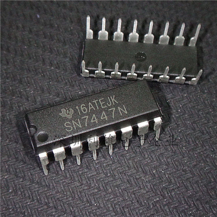 全新 sn7447n  直插 dip-14  七段译码器/驱动器 现货