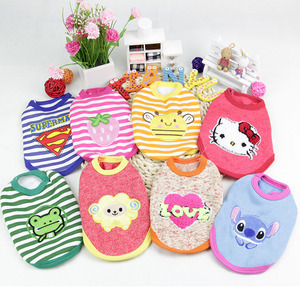 泰迪茶杯小鹿犬吉娃娃比熊博美背心狗狗衣服幼犬奶狗背心颜色随机