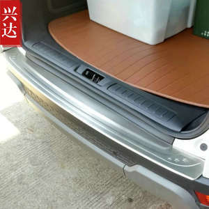 适用于2012-18款路虎极光不锈钢后保险杠踏板 evoque外置后护板