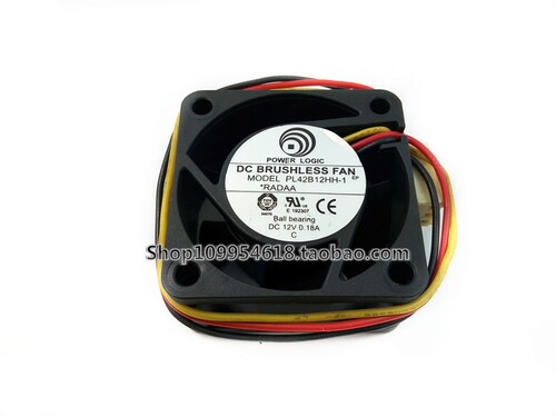 全新 动力 4CM/厘米静音风扇 4020 12V 0.18A PL42B12HH-1 双滚珠