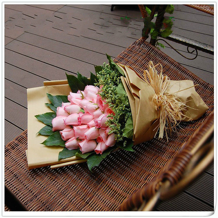 粉玫瑰长春鲜花店长春市鲜花同城速递 长春实体花店同城配送