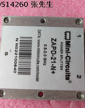 ZAPD-21-N+ Mini 500-2000MHz N 2路宽带射频微波同轴功分器