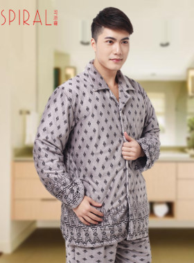 司派罗睡衣男冬季加厚男款居家服