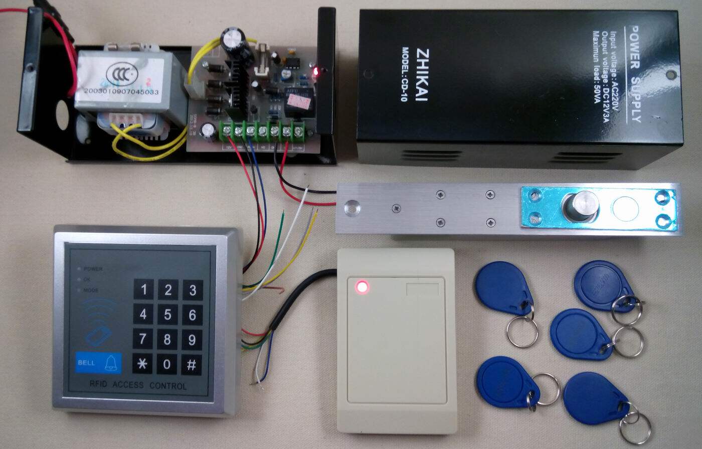 DB30实用的双向刷卡门禁 内外感应卡开锁门禁系统 感应卡电子门锁