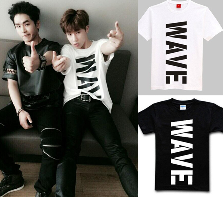 金圣圭exo灿烈田柾国同款印花t恤